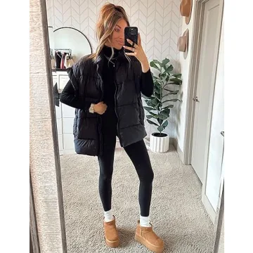 APAFES Women Winter Oversized Puffer Vest in Multiple Colors
