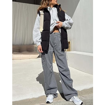 APAFES Women Winter Oversized Puffer Vest in Multiple Colors