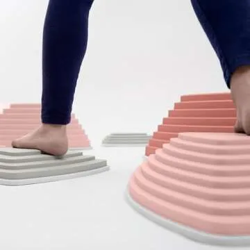 JumpOff Jo - Rocksteady - Balance & Coordination Enhancing Blocks and Stepping Foam Stones, Sensory ...