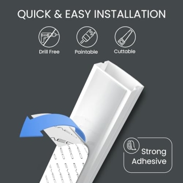 153in Cord Hider for Wall Perfect Cable Management Solution