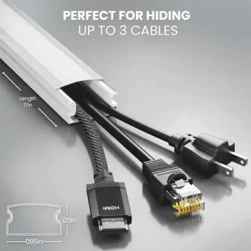 153in Cord Hider for Wall Perfect Cable Management Solution