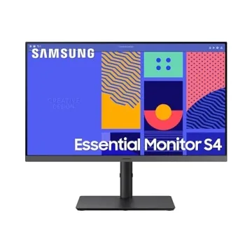 SAMSUNG 24-Inch S43GC Series Business Essential Computer Monitor, IPS Panel, Height Adjustable Stand...
