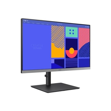 SAMSUNG 24-Inch S43GC Series Business Essential Computer Monitor, IPS Panel, Height Adjustable Stand, Triple Input, New DisplayPort, 100Hz, AMD FreeSync, Advanced Eye Care LS24C432GANXZA, 2024