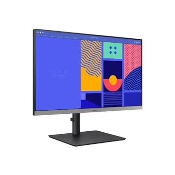 SAMSUNG 24-Inch S43GC Series Business Essential Computer Monitor, IPS Panel, Height Adjustable Stand, Triple Input, New DisplayPort, 100Hz, AMD FreeSync, Advanced Eye Care LS24C432GANXZA, 2024