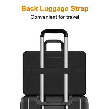 MOSISO 360 Protective Laptop Shoulder Bag,13-13.3 inch Computer Bag Compatible with MacBook Pro 14, HP, Dell, Asus Notebook,Messenger Briefcase with Front Quilted Raised Horizontal Pockets, Black