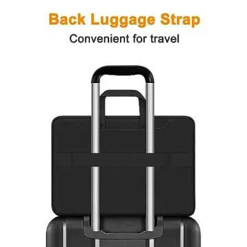 MOSISO 360 Protective Laptop Shoulder Bag,13-13.3 inch Computer Bag Compatible with MacBook Pro 14, HP, Dell, Asus Notebook,Messenger Briefcase with Front Quilted Raised Horizontal Pockets, Black