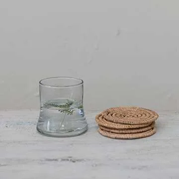 Boho Woven Coaster Set - Eco-Friendly & Stylish Decor
