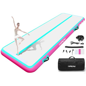 OWROMI Inflatable Air Gymnastics Mats - 10ft to 26ft for Kids