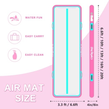 Inflatable Air Gymnastics Mats for Tumbling Owromi