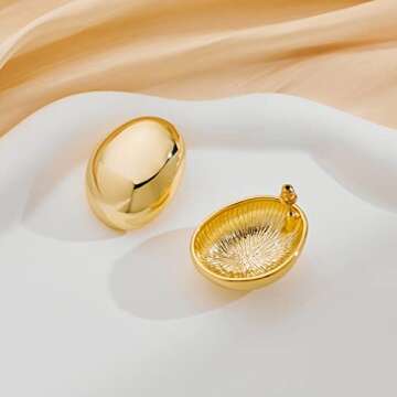 Elegant NEPULOY Big Statement Drop Earrings for Women