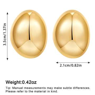 Elegant NEPULOY Big Statement Drop Earrings for Women