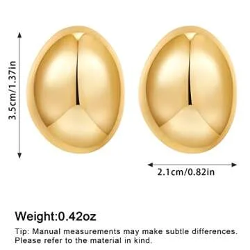 Elegant NEPULOY Big Statement Drop Earrings for Women