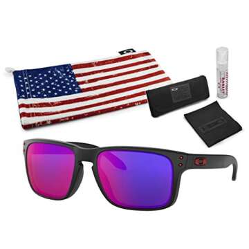 Oakley Holbrook Sunglasses in Matte Black Frame with Kit
