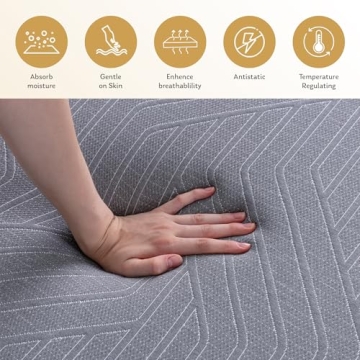 EGOHOME 12" Queen Mattress with Copper Gel Cooling