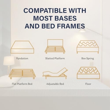 EGOHOME 12" Queen Mattress with Copper Gel Cooling