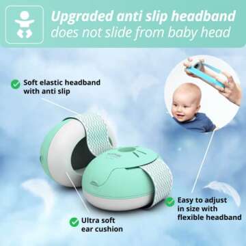 Alpine Muffy Baby Ear Protection - CE & ANSI Certified Noise Reduction Earmuffs for Babies & Toddler...