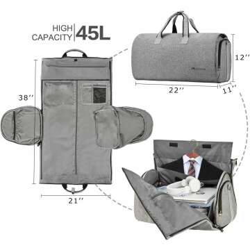 Convertible Garment Bag for Travel - Modoker 2-in-1