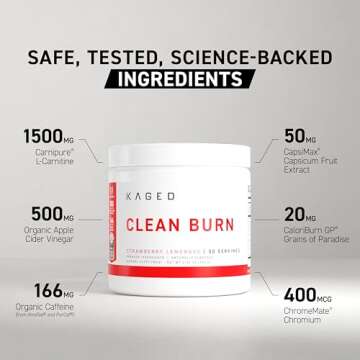 Kaged Thermogenic Powder Clean Burn - Weight Management Supplement
