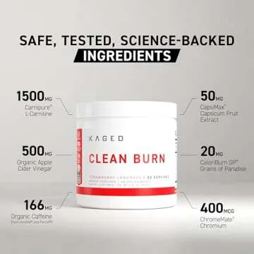 Kaged Thermogenic Powder Clean Burn - Weight Management Supplement
