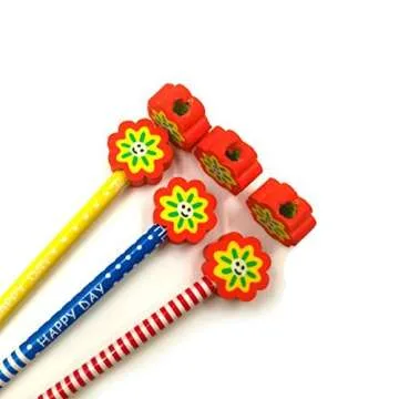 DLOnline Assorted Adorable Collection Pencil Top Erasers,Eraser Caps Style for Our Kids Gift (Pattern Random 50 Pcs