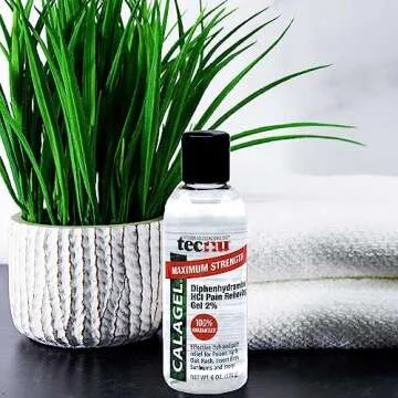 Tecnu Calagel Anti-Itch Gel, Maximum Strength Itch Relief for Rashes, Bug Bites, Stings and Minor Burn Relief, 6 oz