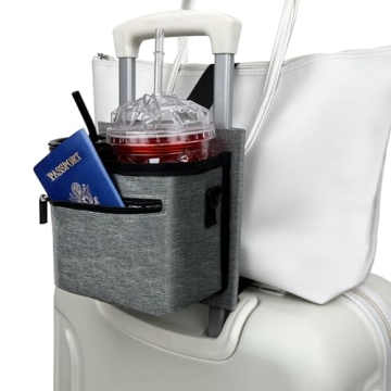 Tuegher Travel Luggage Cup Holder for Hands-Free Comfort