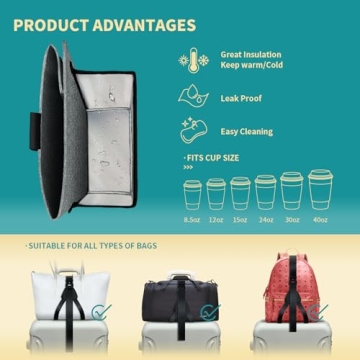 Tuegher Travel Luggage Cup Holder for Hands-Free Comfort