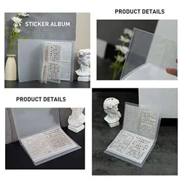 Gorvalin Nail Sticker Storage Book for Organized Art