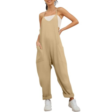 EFAN Women's Casual Loose Fit Overalls - Stylish Summer Rompers & Maternity Wear