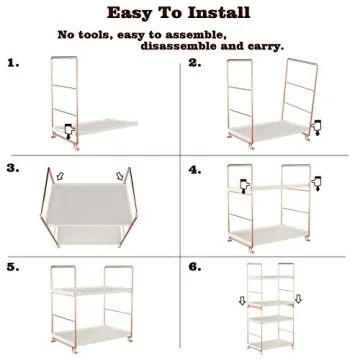 Kaileyouxiangongsi Stylish Stackable Organizer Shelf