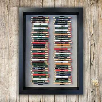 Eureka Golf Pencil Display Case - Holds 64 Pencils Made in USA