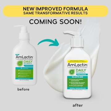 AmLactin Daily Nourish 5% - 7.9 oz Body Lotion with 5% Lactic Acid - Exfoliator and Moisturizer for Dry Skin​ (Packaging May Vary)