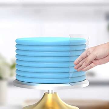 Cake Scraper 6 Pieces Acrylic Cake Smoother Scraper Cake Decorating Comb Icing Smoother Pastry Cutter for Mousse Butter Cream Cake Decoration, 11 Patterns for Different Shapes of Cake Edges