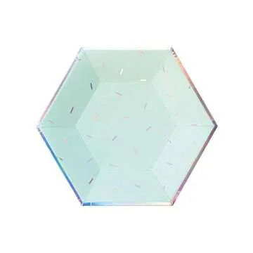 Harlow & Grey Sprinkles - Pastel Small Paper Plates, 18 Plate Multi-Color Pack, Kids Party, Baby Shower or Birthday - Disposable Party Plates (Pastel)