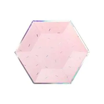 Harlow & Grey Sprinkles - Pastel Small Paper Plates, 18 Plate Multi-Color Pack, Kids Party, Baby Shower or Birthday - Disposable Party Plates (Pastel)