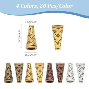 Discover PH PandaHall's 80pcs Bead Caps for Jewelry Making