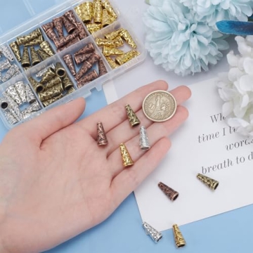 Discover PH PandaHall's 80pcs Bead Caps for Jewelry Making