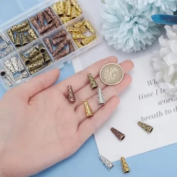 Discover PH PandaHall's 80pcs Bead Caps for Jewelry Making