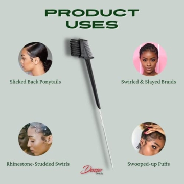 Dosso Beauty 3-in-1 Edge Styling Brush for All Ages