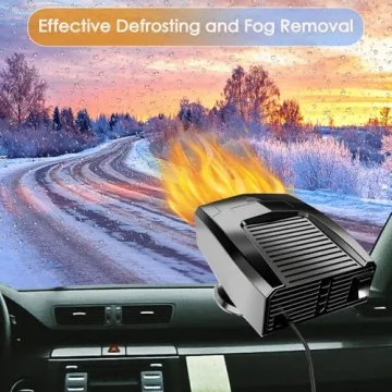 New 2025 Portable Car Heater Fast Demisting Defroster, 12V 150W Automobile Heater Can Heat Rapidly i...