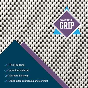 Rug Gripper Non Slip Rug Pad Underlay for Hardwood Floors Supper Grip Thick Padding Adds Cushion Pre...