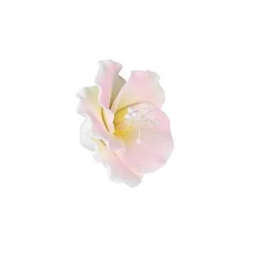 O'Creme Gumpaste White-&-Pink Azalea Flower Set of 6 - Edible Flowers for Cake Decorating - Sugar Pa...