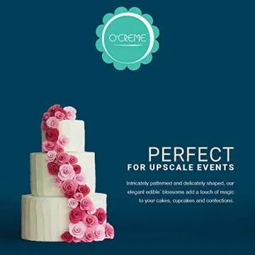 O'Creme Gumpaste Azalea Flower Set - Edible Decorations