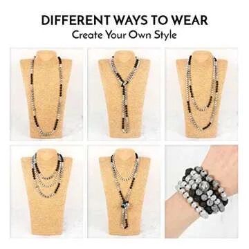 Versatile RIAH FASHION 60" Bead Strand Necklace