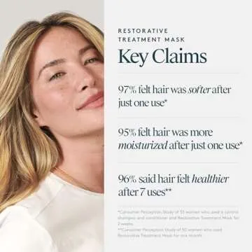 Virtue Restorative Hair Mask Treatment for Damaged Hair with Keratin and Baobab Seed Oil, Safe for All Hair Types, Color Safe