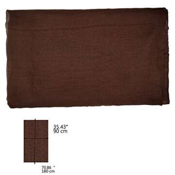 woogwin Women's Lightweight Cotton Fashion Scarves - Coffee