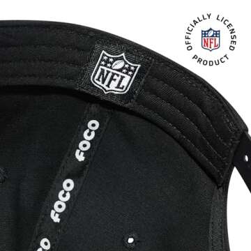 FOCO Men's Buffalo Bills Cap NFL Logo Marquee RF Hat, Team Color