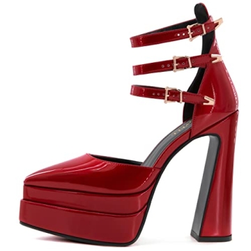 FINDVELL Chunky Platform Heels - Stylish & Elegant Pumps