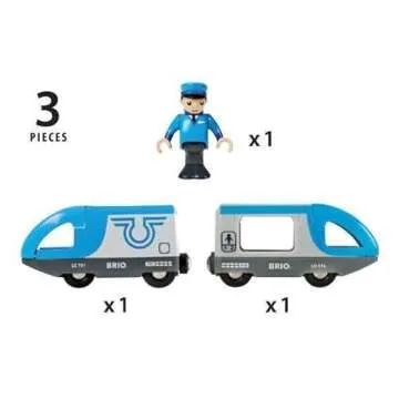 BRIO Travel Battery Train - 3-Piece Train Set for Kids
