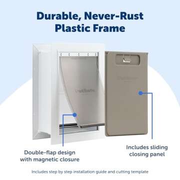 PetSafe Never Rust Dog Door - Easy Installation & Energy Efficient